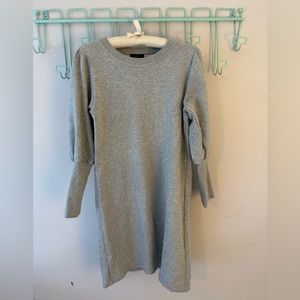 JCrew sweatshirt dress w/ puffed sleeves